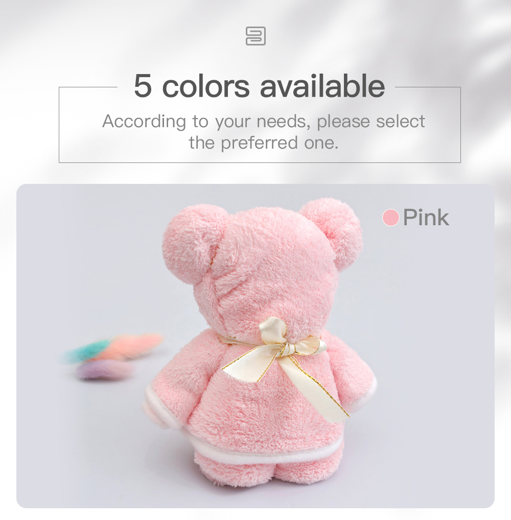 Solid Color Bear Towel-6